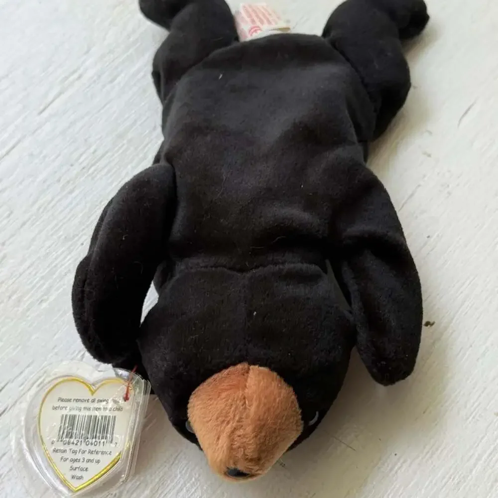 Ty 1990s Vintage Blackie The Bear Beanie Baby